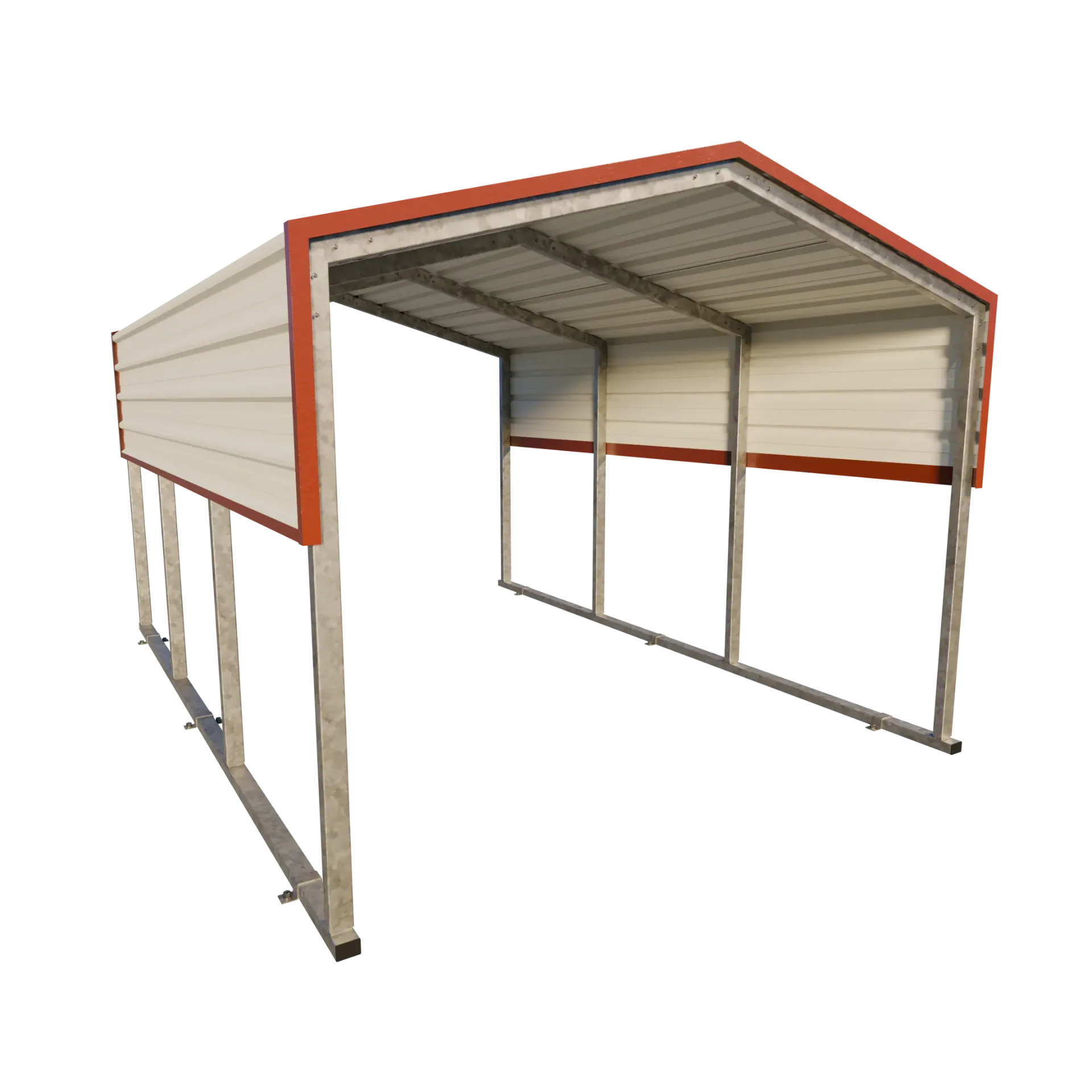 Trailer Shelter - 3m wide x 4.6m long x 2m sides (2.4m apex)  - Wind Region A